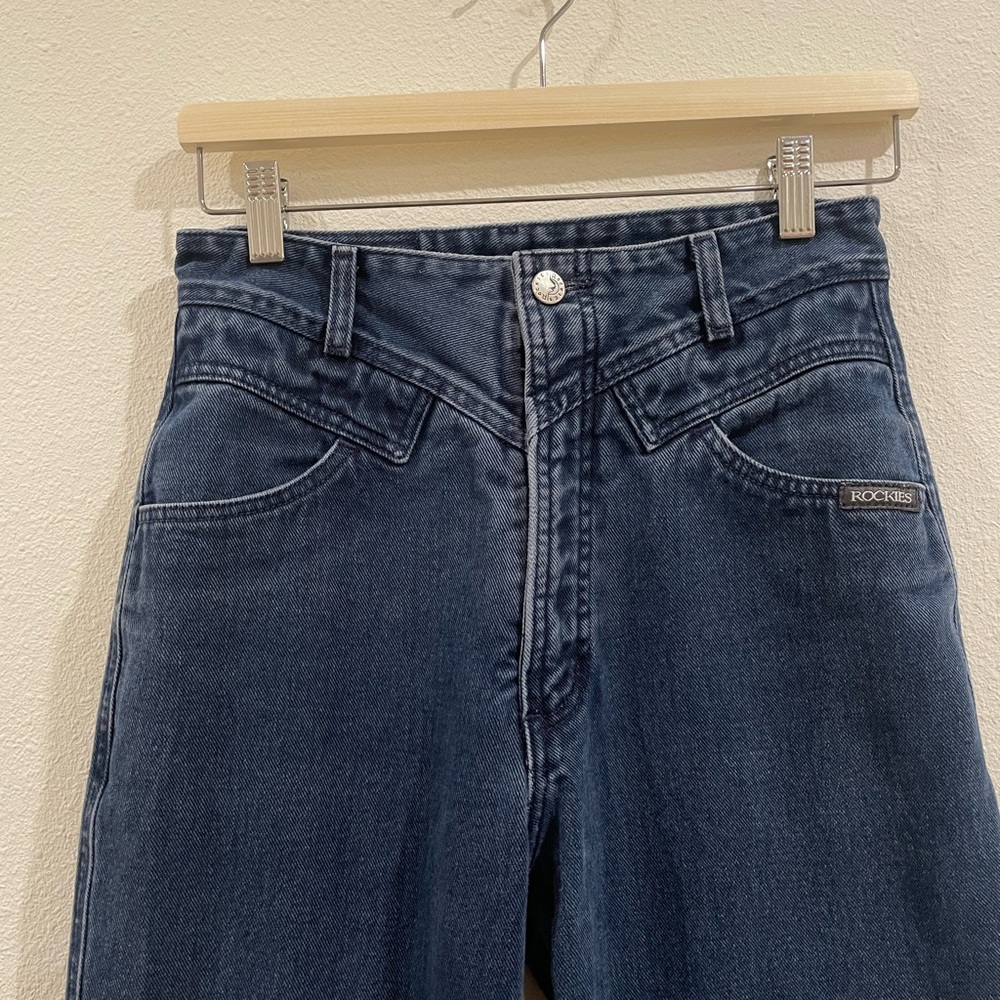 Vintage Rockies Rocky Mountain High Waisted Jeans Size 28 - Picture 3 of 13